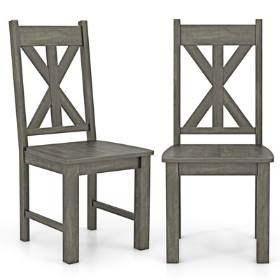 Cann 44cm H Solid Wood Side Chair in Grey