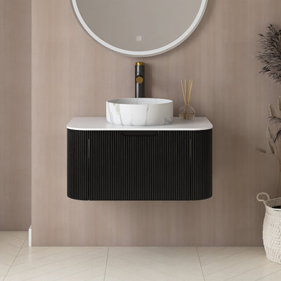 Ensemble de meuble-lavabo mural 30 po