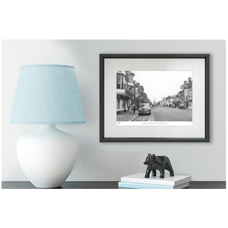 Lymington, High Street 1955 by Francis Frith - Single Picture Frame Print, 60cm H x 80cm W x 2.3cm D