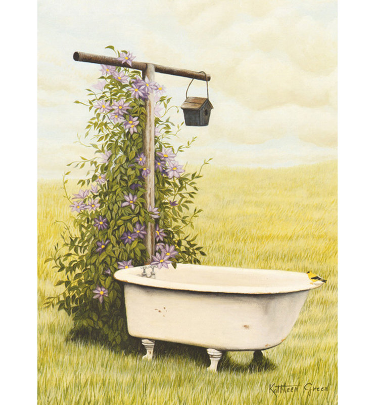 Bird Bath, 18" H x 13" W