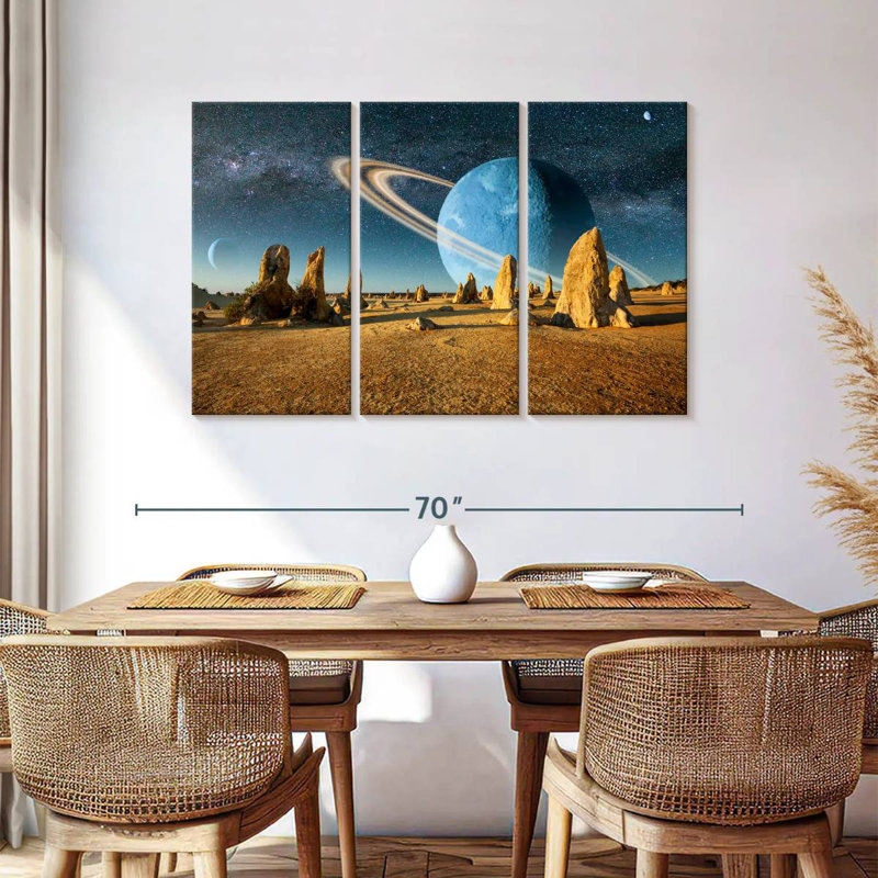 Oberle Barren Alien Planet, 36" H x 57" W