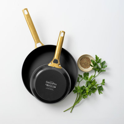 GreenPan Padova Reserve PFAS Free Non Stick 2 Piece Frypan Set 20cm & 26cm