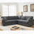 Versatile Modular Sectional Sofa Set With Soft Linen Upholstery And Rolled Arms