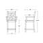 Lakeside POLYWOOD Chippendale Counter Arm Chair-9706063