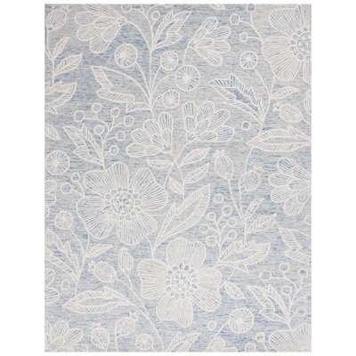 Tapis floral en laine touffeté à la main Jardin