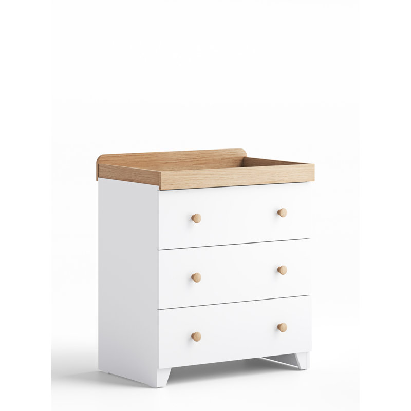 Classic Changing Unit, White & Oak