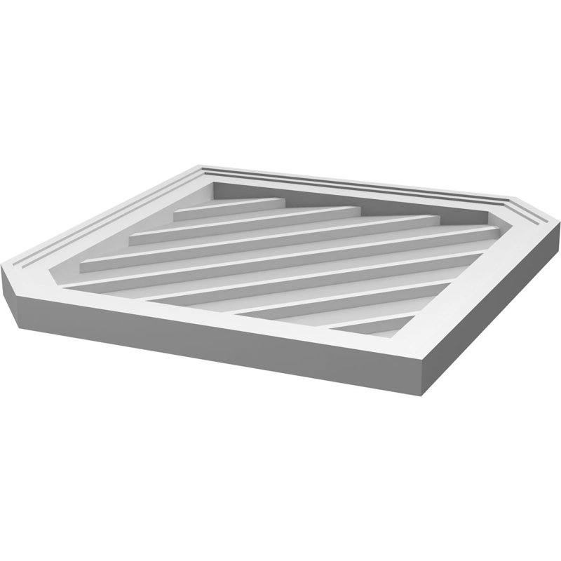Ventilé vertical à pignon vertical 11/12 po, H 1,5 po x l 26 po x L 28 po