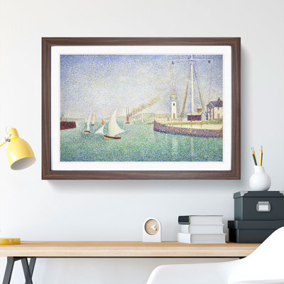 Entrance of the Port of Honfleur by Georges Seurat - Picture Frame Painting