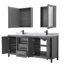Ensemble de meuble-lavabo double 80 "avec miroir Daria-97905477-97905472-97905474