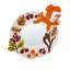 Fabric Oval Mirror