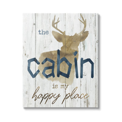 «Cabin Happy Place» par Nan - Art textuel