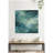 Rich Green Teal Watery Abstract by The Creative Bunch Studio Framed Canvas Wall Art Print