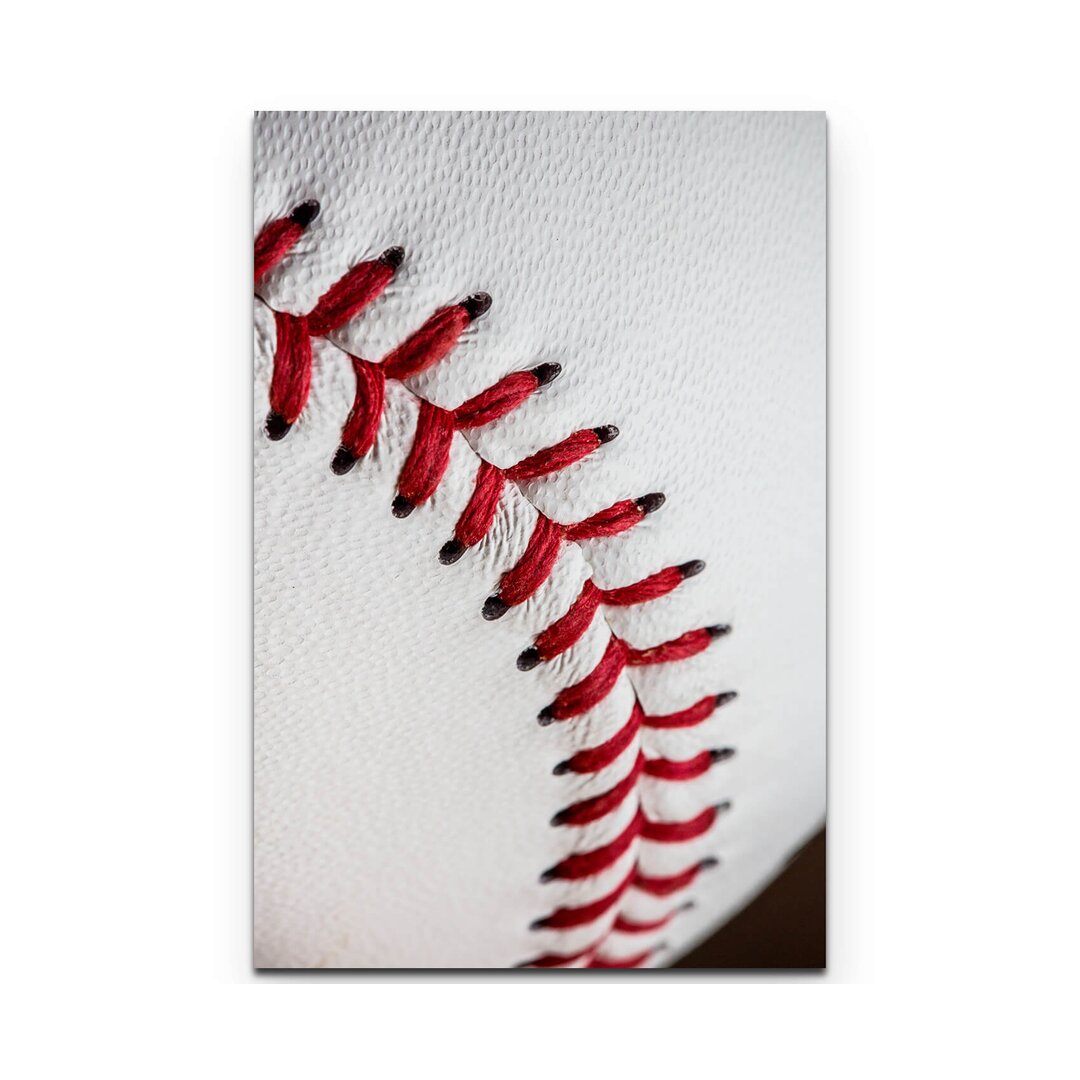 Leinwandbild Baseball Ball – Nahaufnahme