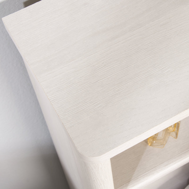 Dover Edge Full/Queen Bookcase Headboard In Glacier Oak, White