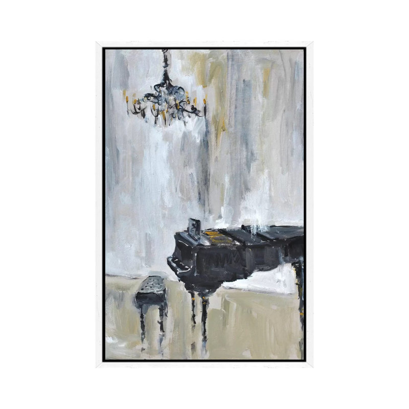 Baby Grand #3 1 Piece Painting on Canvas, 66.04cm H x 45.72cm W x 3.81cm D, White Framed