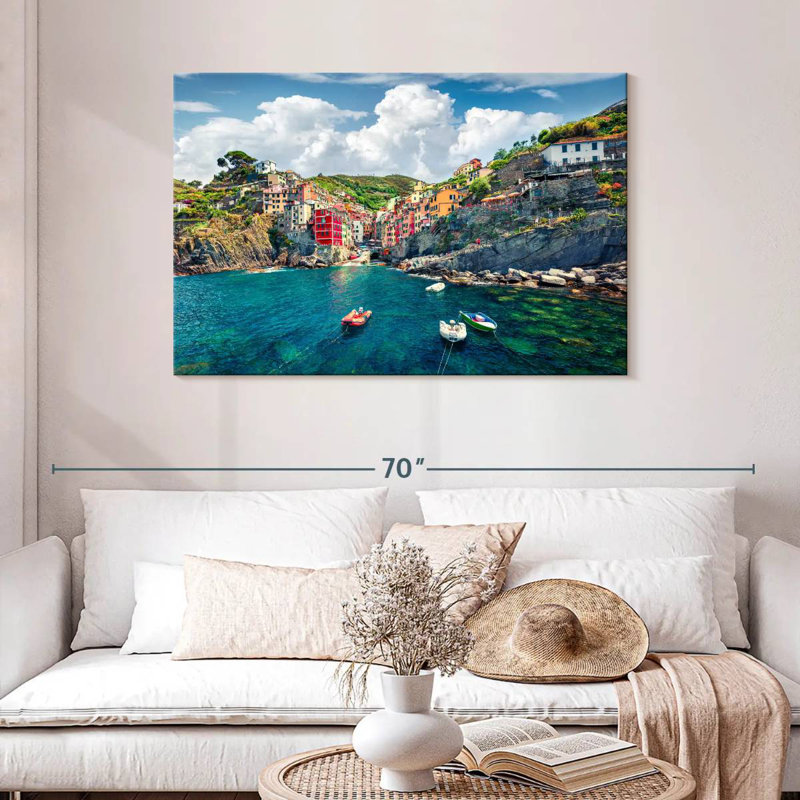 Nicci bord de mer Riomaggior, H 30 po x l 45 po