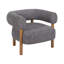 Chaise d'appoint arrondie avec pieds en bois-254028720-254028727