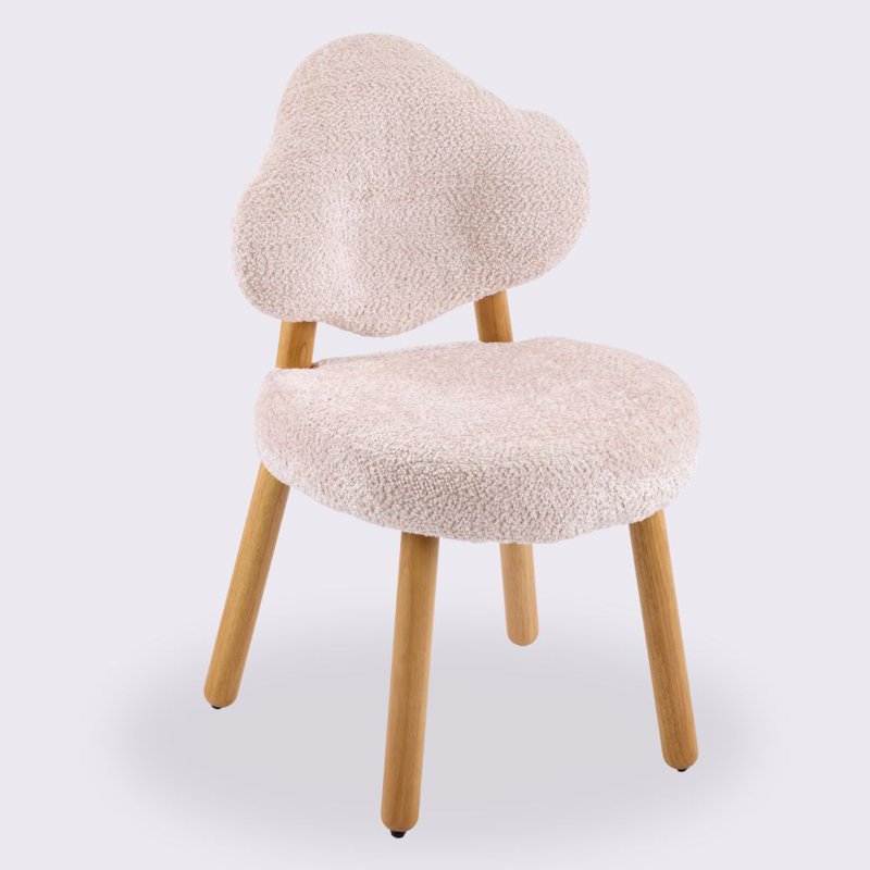 Ensemble de 2 chaises d'appoint rembourrées Cloud, Rose