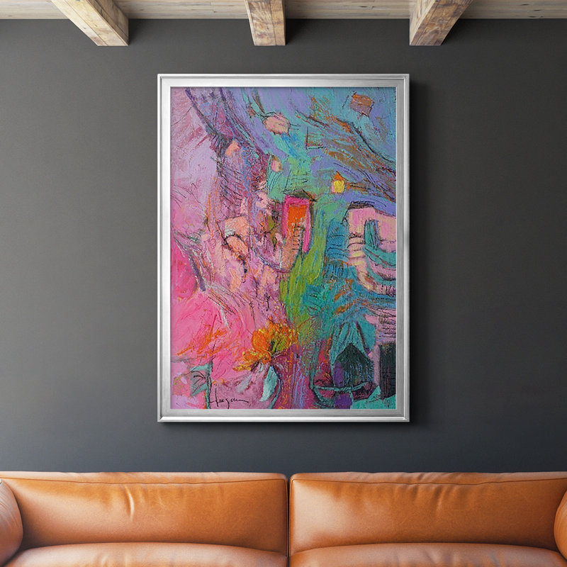 " My Pink House ", Silver, 30.5" H x 22.5" W x 1" D