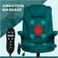 Chaise de bureau de massage vibrante à 6 points HOMcom-1769824061