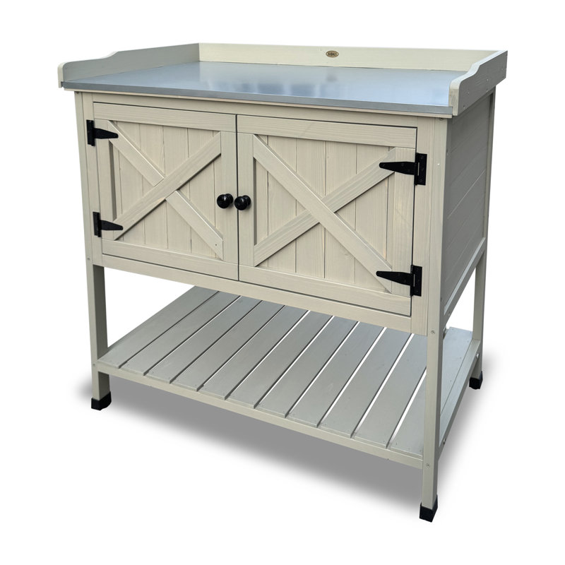 Dmitry Spruce Wood Potting Bench