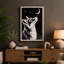 Fox Beneath The Moon Japandi - Print-136628935-136628940