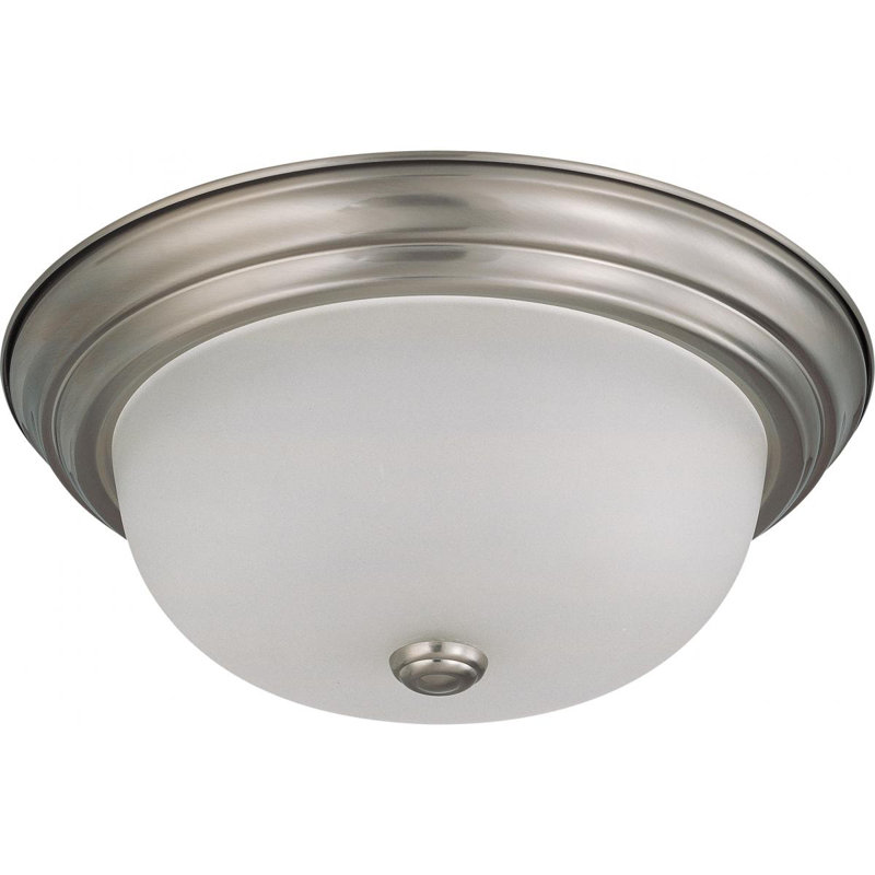 Plafonnier encastré simple à 2 lumières Cobleskill, H 5,375 po x l 13,125 po / non