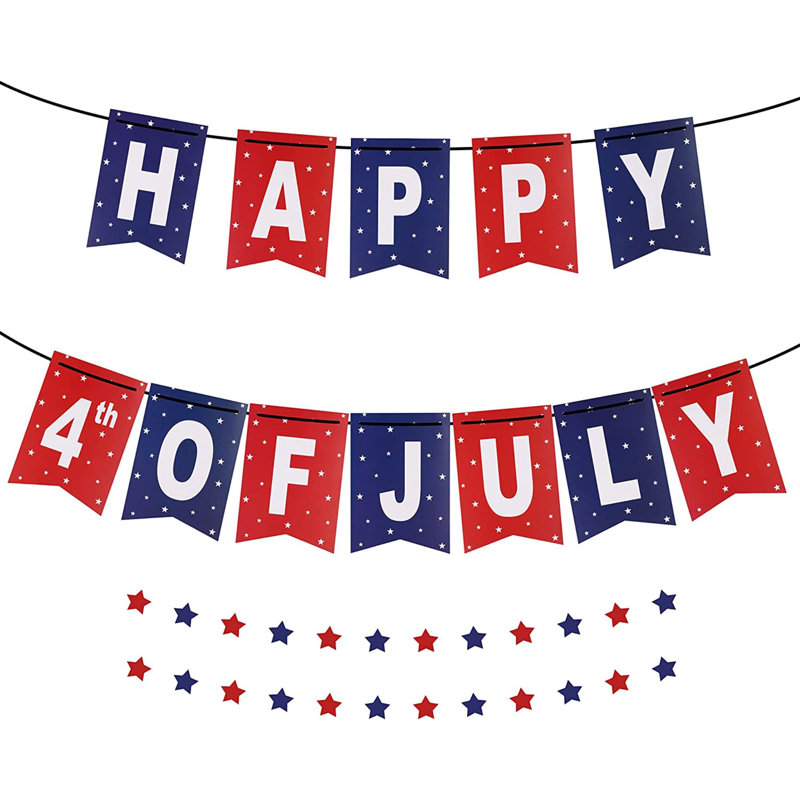 Joyeux 4 juillet, bannière pour les célébrations de la fête de l'Indépendance