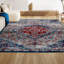 Tapis rouge / bleu marine Blakeley-604990215