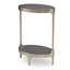 Duplex Solid Wood End Table