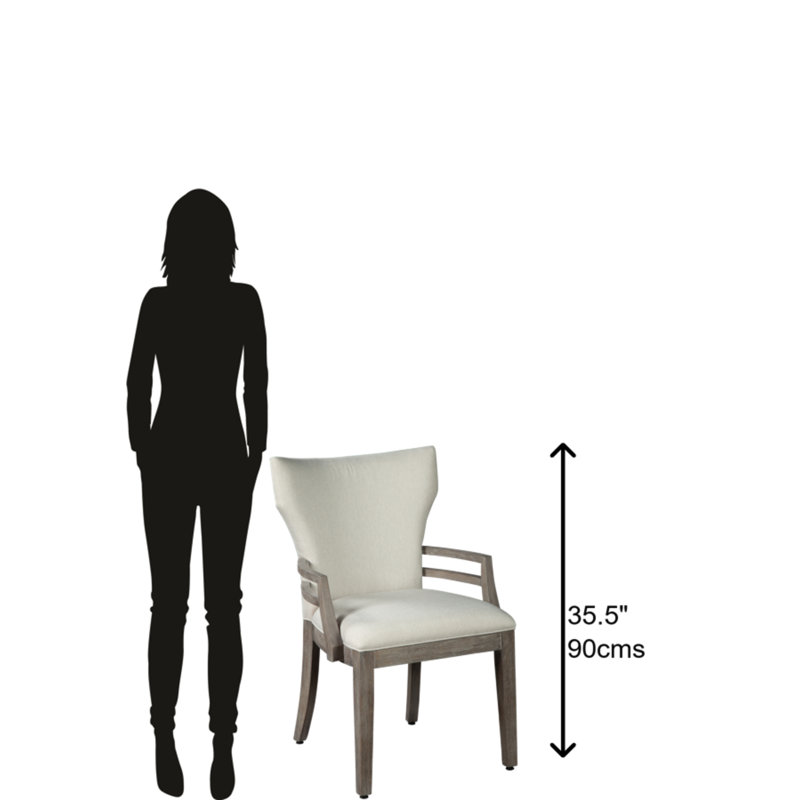 Chaise avec accoudoirs rembourrée Dixxon Oaks