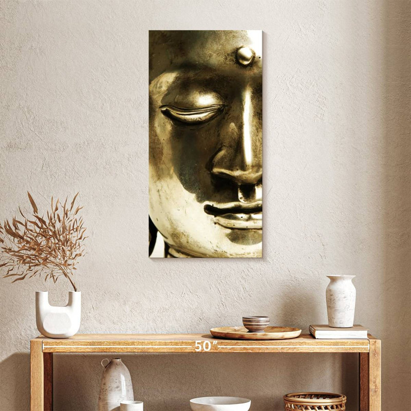 Bouddha brillant sur toile, H 36 po x l 18 po x P 1,25 po