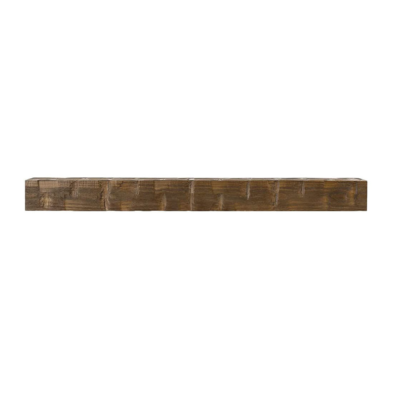 Country Living Wood Fireplace Mantel Shelf, Mocha, 60"
