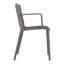 4 pièces, fauteuils en plastique toutes saisons, gris chaud, dossier à lattes, Pp de haute qualité, support de 300 lb et plus, patins antidérapants, empilables, assemblage, métamorphose de patio, fauteuils modernes empilables 4 pièces pour-1330769086