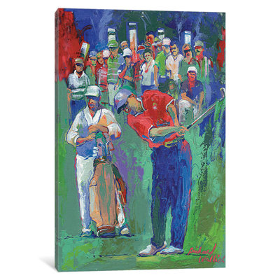 Golf by Richard Wallich - Wrapped Canvas Painting