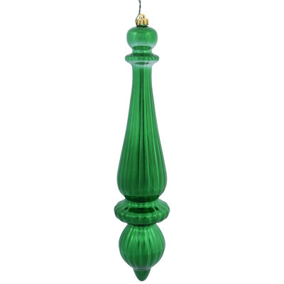 14" Finial Drop Christmas Ornament UV