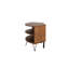 Table de coin en bois récupéré en forme de ventilateur pour le salon - et convient à toutes les décorations 43 po de profondeur x 20,5 largeur 23,6 hauteur 30,2 lb 20,19