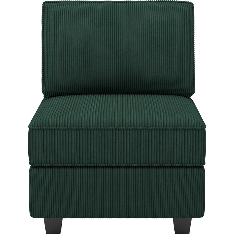 Nakash 26.4'' Wide Upholstered Armless Chair with Pillow Back, Storage Single Chair Module Part For Sectional Sofa