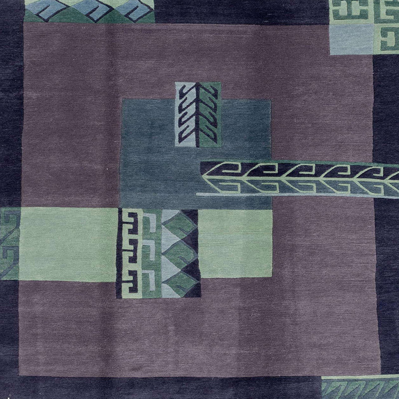 Abstract Indoor Rug, Square 8'