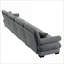 Canapé modulaire surdimensionné en velours avec assise profonde pour salon | Gris anthracite | Velours