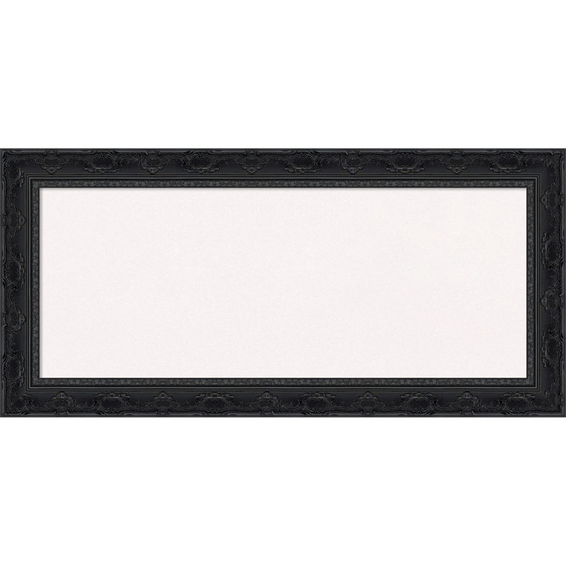 Filigrane noir lustré encadré, tableau d'affichage en liège blanc, tableau d'organisation, tableau d'affichage, Blanc