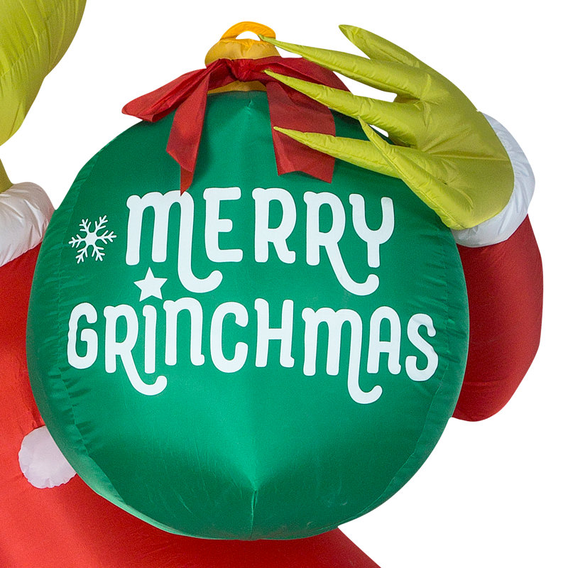 Airblown-Grinch avec Ornement-Géant-Dr. Seuss