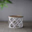 Grande table d'appoint 23 po blanche vieillie