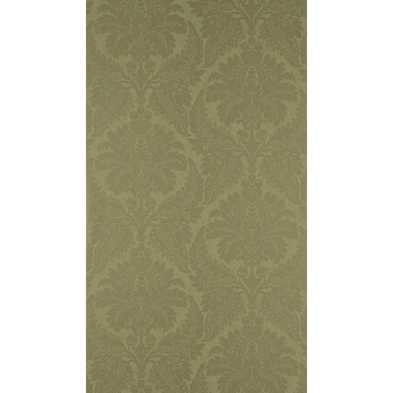 Malmaison Damask Wallpaper, Old Gold