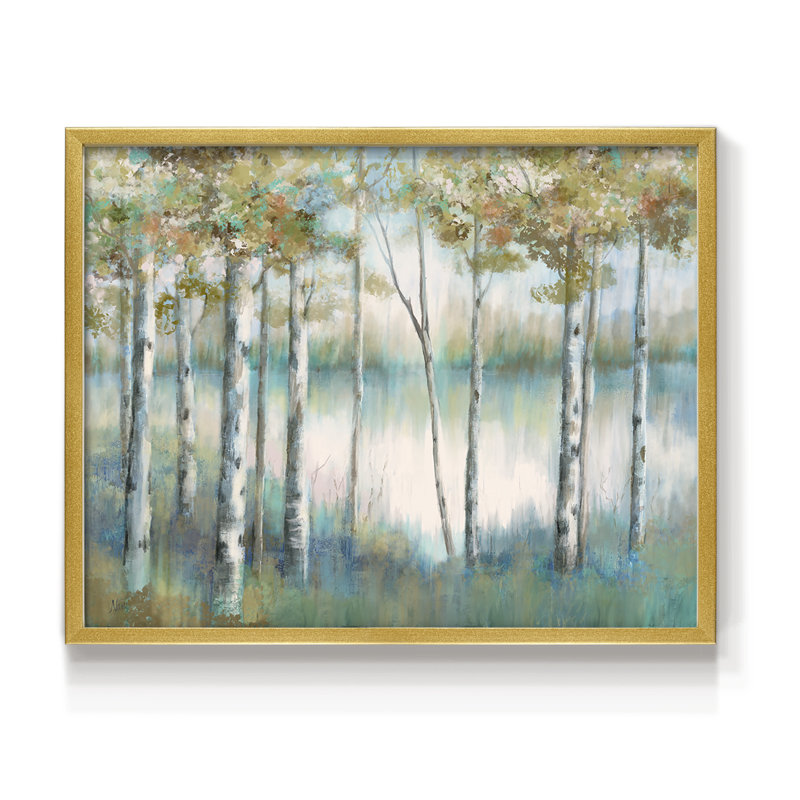 Aspen Lake - Reproduction encadrée - Restickable, H 8 po x l 10 po