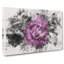 Purple Rose In The Shadows Watercolour - Wrapped Canvas Print-56664593