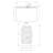 Lighting, 27"H, Table Lamp, Grey Resin, Ivory / Cream Shade, Modern