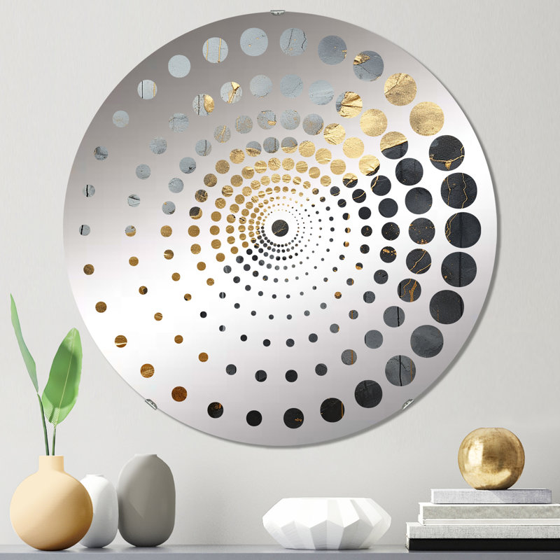Dario - Miroir mural spiralé, 23,6 po x 23,6 po