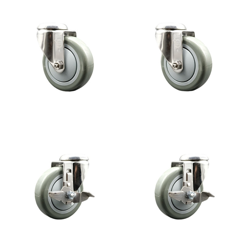 Polyurethane Casters, Blue