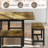 Dining Table Set, 7-piece Extendable Table From 63" Large Extendable Kitchen Table Set For 4-8 People, Mid-century Dining Room Table With 6 Square Stools-154641679